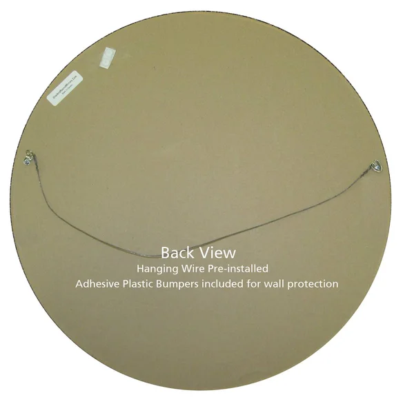 Toronto Framed Round Mirror - Silver Spray