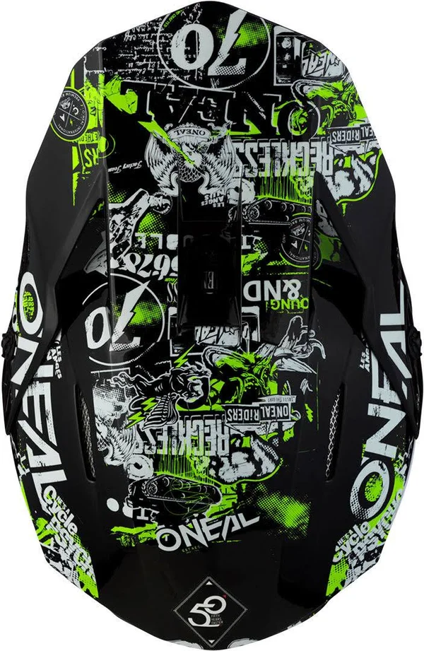 O&Neal 3 Series Attack Helmet - Black/Neon Yellow - XL