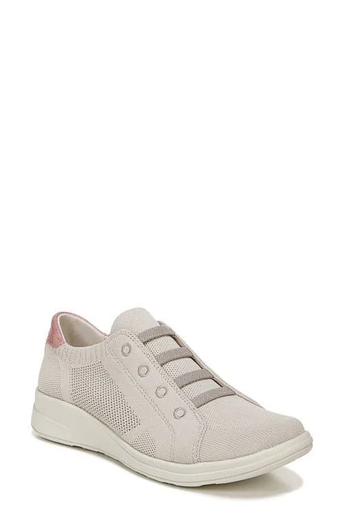 Bzees Golden Knit Slip-On Sneaker - Size 7.5 in Taupe Fabric at Nordstrom