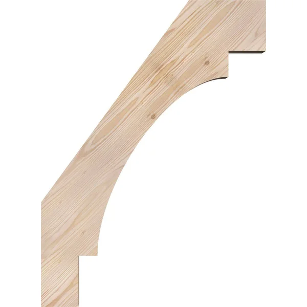 Ekena Millwork 3 1/2x22W x 18x22D x 18x22H Merced Smooth Brace - Douglas Fir