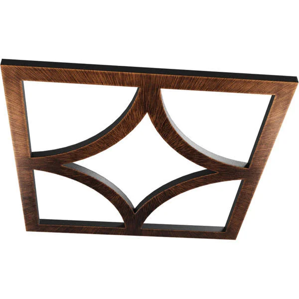 Ekena Millwork CMPP26X26STACO 26x22OD x 16 5/8x22ID x 3/4x22P Statesman Architectural Grade PVC Pierced Ceiling Medallion - Antiq
