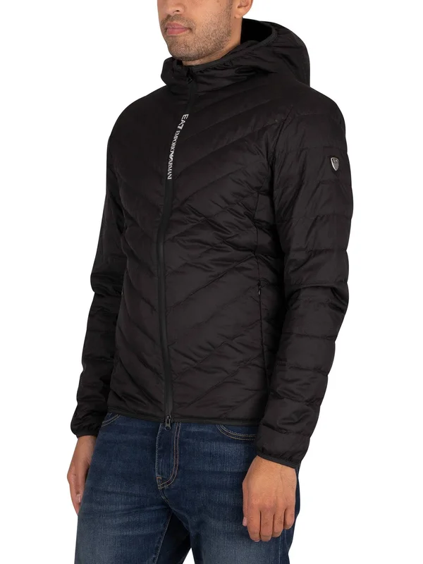 Emporio Armani Down Jacket - Black - Casual Jackets