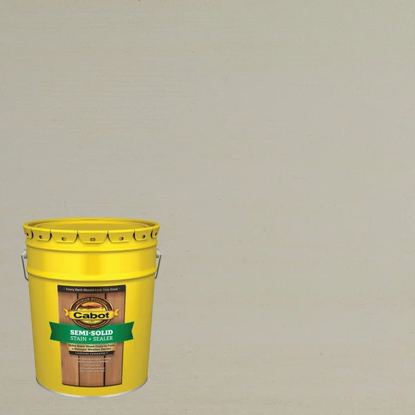 Cabot Pre-Tinted Seacoast Gray Semi-Solid Exterior Wood Stain and Sealer (5-Gallon)