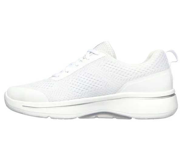 Women's Skechers GOwalk Arch Fit Motion Breeze Sneaker, Adult, Size: 13, White/Silver