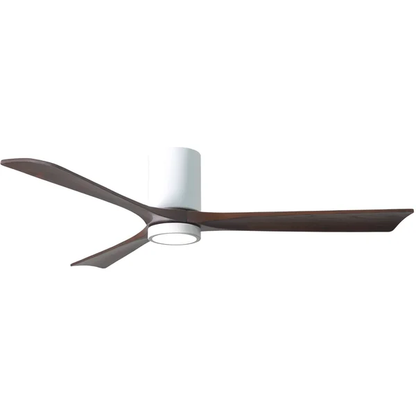 Irene Hugger Ceiling Fan with Light by Matthews Fan Company, Gloss White, IR3HLK-WH-WA-60