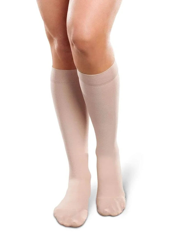 Therafirm Ease Opaque Women's 20-30mmHg Knee High - Medium Long, Coal