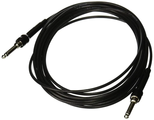 George L&s 155 Guage Cable with Straight Plugs (Black, 20 Foot)