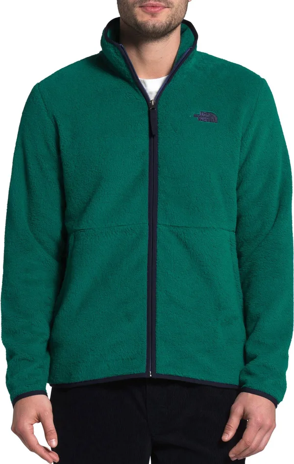 The North Face Dunraven Sherpa Full Zip - Men's L Evergreen/Aviator Navy