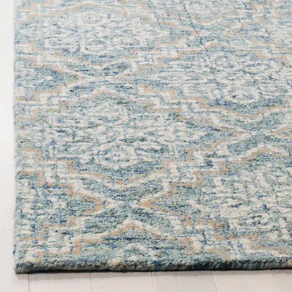 Safavieh 2&-3x22 x 10& Abstract ABT201A Blue - Grey Rug