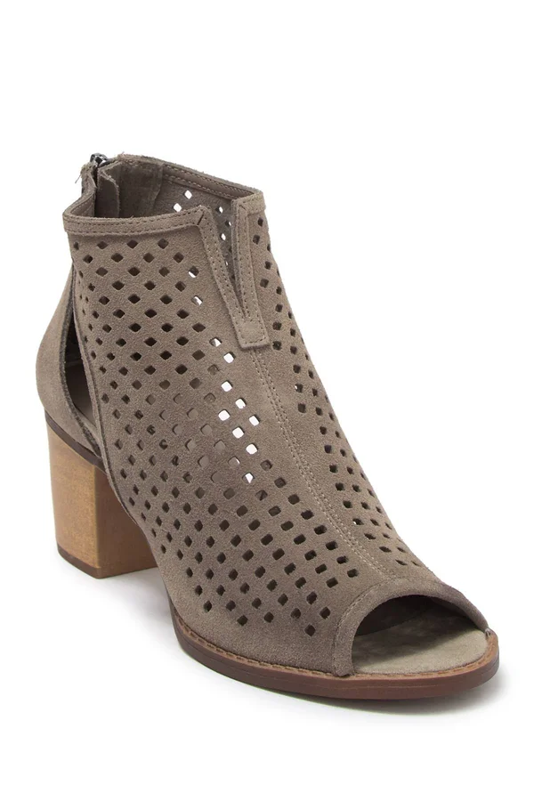 Dirty Laundry Women's Tessa Peep-Toe Bootie - Gray