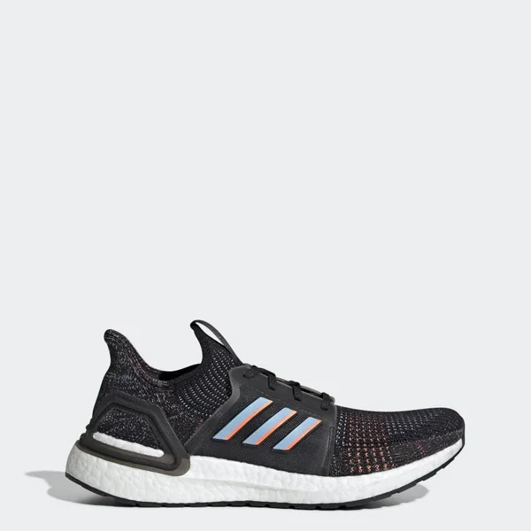 Adidas Ultraboost 19 Shoes - Men's - Core Black - Glow Blue - 8