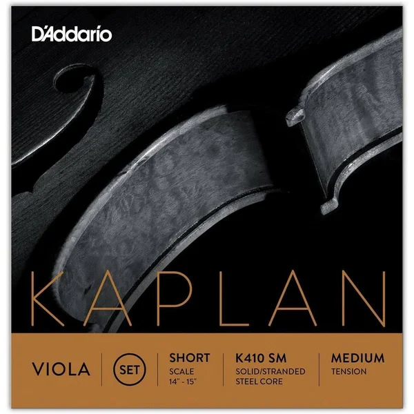 D'Addario Kaplan Viola String Set, Short Scale, Medium Tension