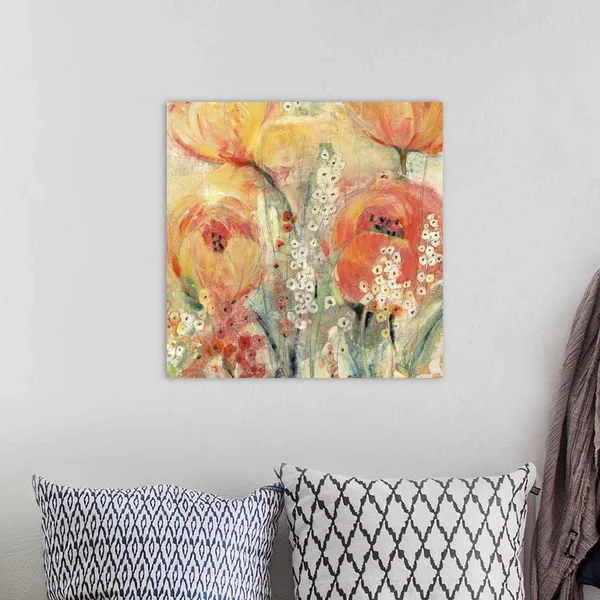 Spring Tulip Array II - Canvas Wall Art, 20x20, Great Big Canvas