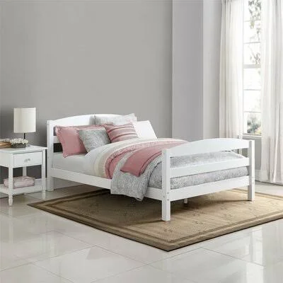 Harriet Bee Acadia Full Platform Bed, White