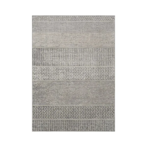 Surya Monaco MOC-2304 Silver Gray Area Rug 5&3x22 x 7&3x22