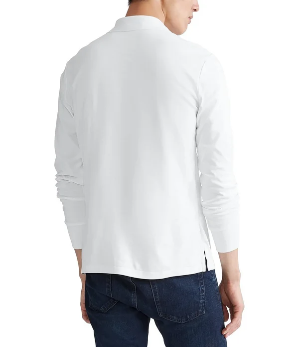 Polo Ralph Lauren Men's Long Sleeve Soft Cotton Polo Shirt Polo Black