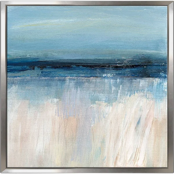 on The Severn I by Susan Jill Print on Canvas in Floating Frame - Blue - 31.5x22 x 31.5x22 x 2x22