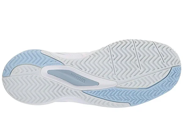 Wilson Women's Rush Pro 3.0 Tennis Shoes (White/Cashmere Blue/Illusion Blue)