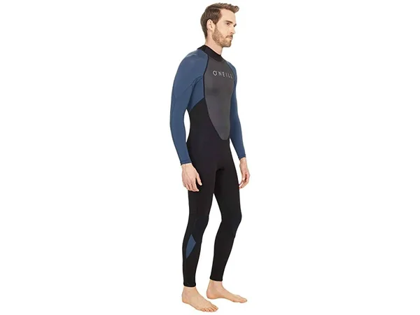 O&Neill Reactor 3/2mm Back Zip Full Wetsuit - Men's Medium, Black/Slate