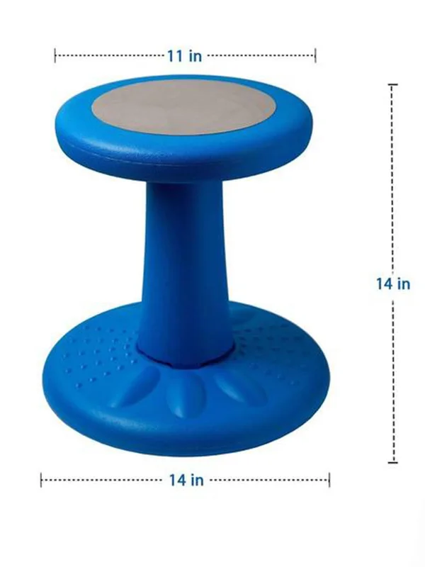 Studico Active Kids Chair - Wobble Chair Toddlers - Pre-Schoolers - Age Range 3-7y Grades K-1-2 - 14 inch High Flexible Seating C