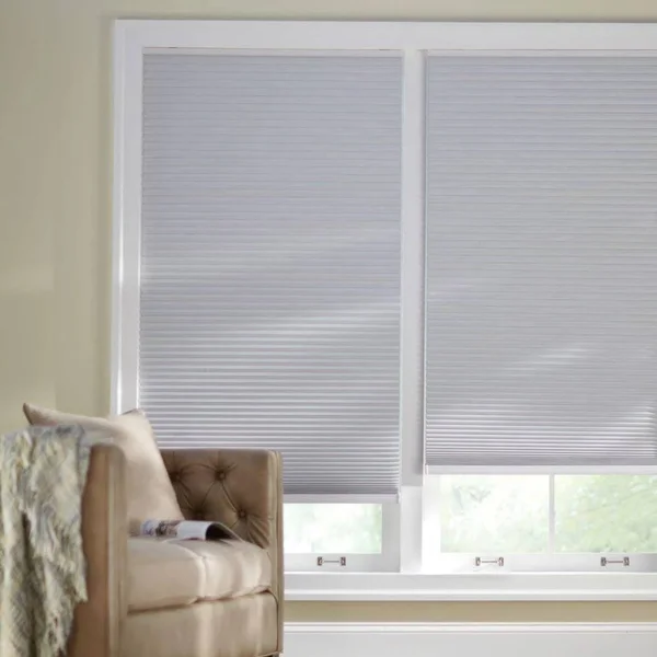 Home Decorators Collection Shadow White Cordless Blackout Cellular Shade - 69.5 in. W x 48 in. L