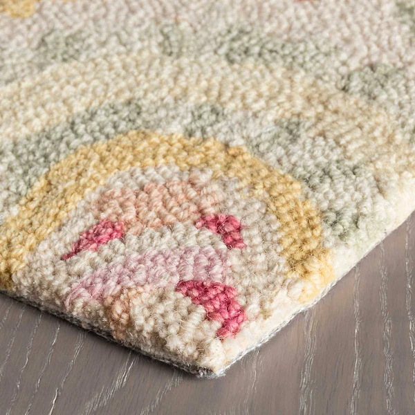 Dash & Albert Ines Micro Hooked Wool Rug 5ft x 8ft