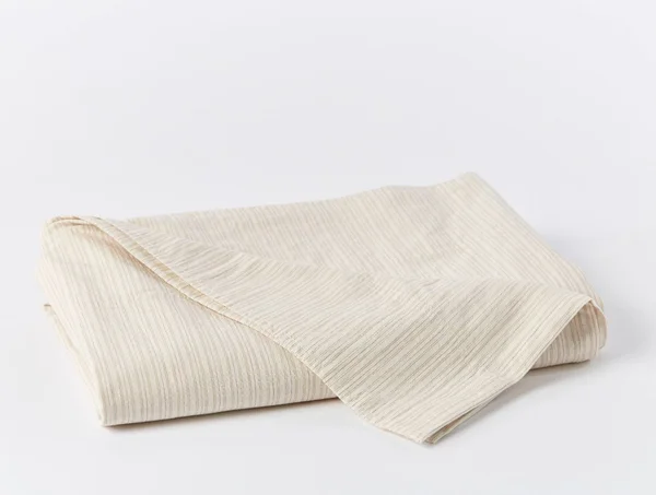 Coyuchi - Organic Crinkled Percale Sheet Set King Undyed w/Hazel-Rosehip