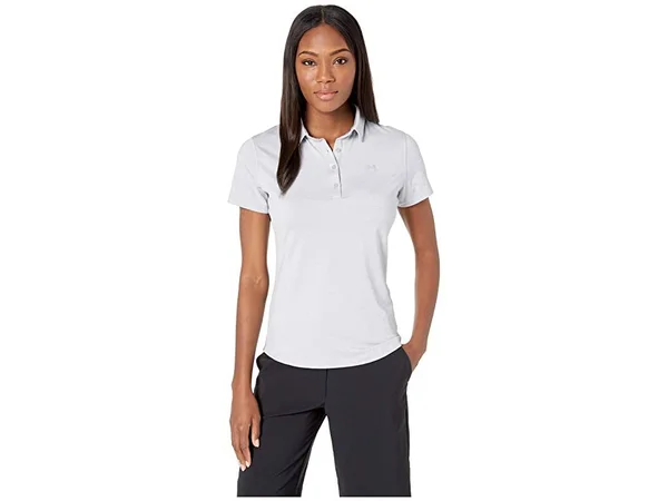 Under Armour Women's Zinger Short Sleeve Golf Polo - Mod Gray