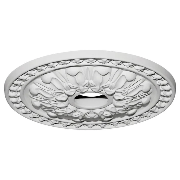 18x22OD x 3 1/2x22ID x 1 3/8x22P Warsaw Ceiling Medallion (Fits Canopies Up to 3 1/2x22), Hand-Painted Polished Copper