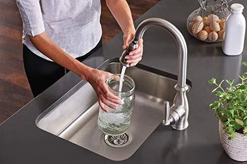 Moen 7185EWSRS Brantford Spot Resist Stainless One-Handle Pulldown Kitchen Faucet