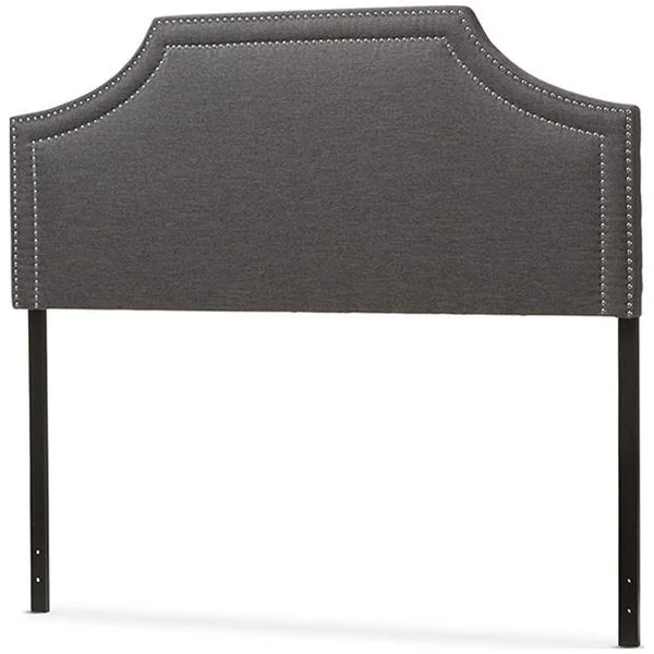 Baxton Studio Avignon Contemporary Upholstered Headboard - Greyish Beige, Full