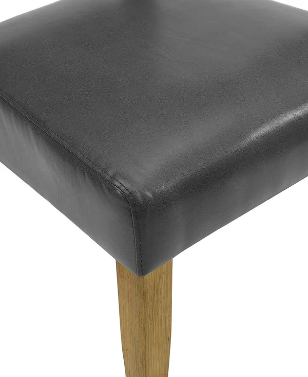 Set of 2 Open Back Parsons Dining Chairs in Charcoal - Charcoal