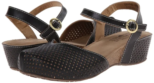 L&Artiste by Spring Step Women's Lizzie - Black Leather