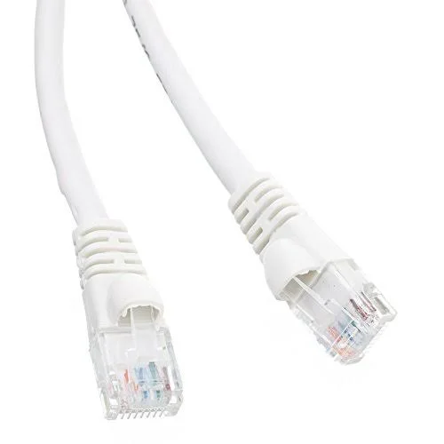 Cat6a White Ethernet Patch Cable - Snagless/Molded Boot, 500 MHz, 35 foot, Orange