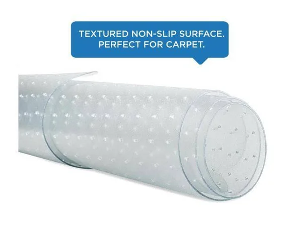 Mount-It! Clear Chair Mat for Carpet, Studded Office Chair Floor Protector, Use in Home or Office, 47? x 35.5?