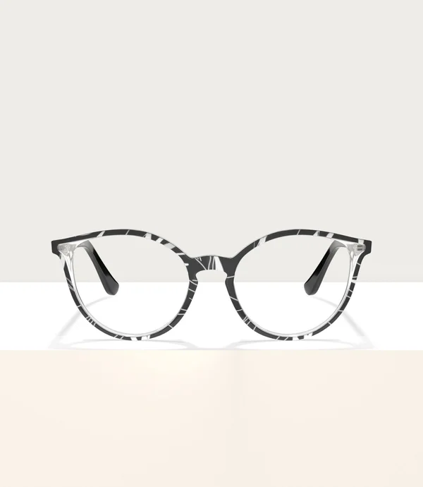 Vogue VO5254 Eyeglasses - Top Black/Text White Transp (2698)