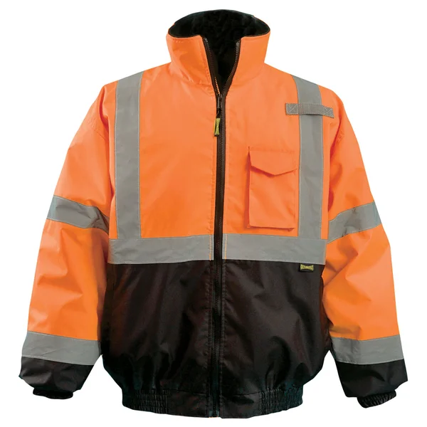Occunomix Men's Yellow Quilted Lined Black Bottom Bomber Jacket