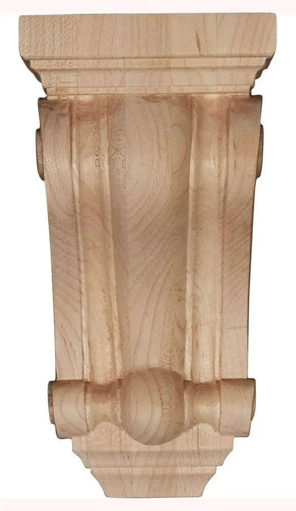 Ekena Millwork CORW04X04X07DECH 4x22W x 4x22D x 7 1/2x22H Devon Traditional Wood Corbel, Cherry
