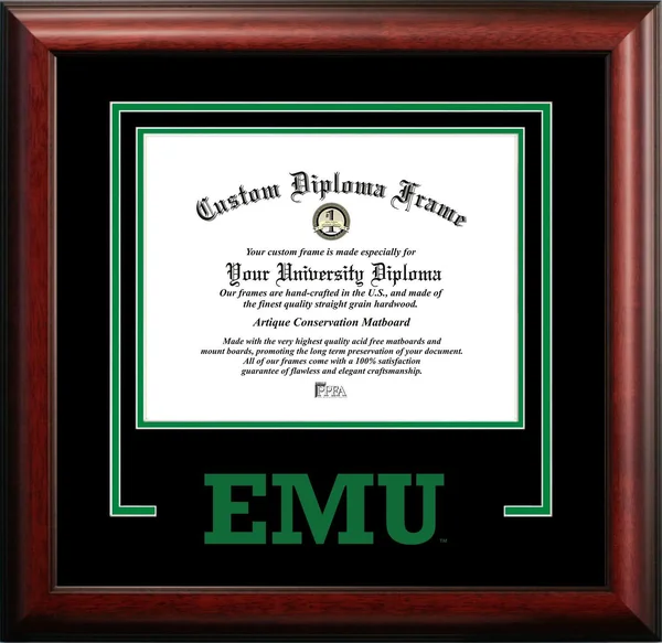 Campus Images MI995SD Eastern Michigan University Spirit Diploma Frame