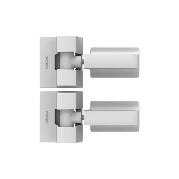 Barrette Outdoor Living Heavy-Duty Modern Wrap Hinge Pair - 73025522, White