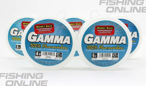 Gamma 100% Fluorocarbon Transparent Leader Material - 80#- 50m