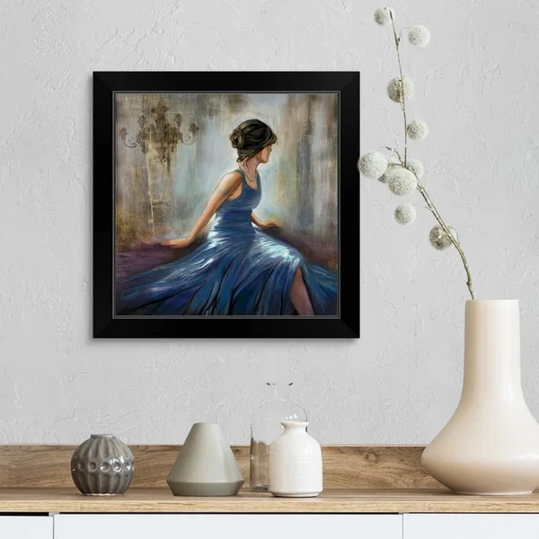 City Dreams VI, Black Framed Wall Art, 16x16, Great Big Canvas