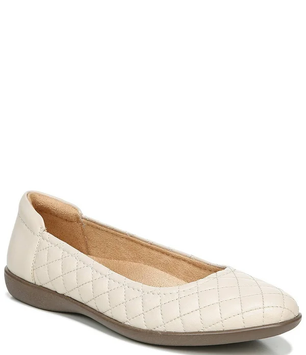 Naturalizer Flexy Quilted Leather Ballet Flats - 9.5W