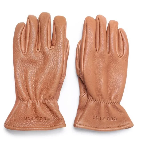 Red Wing Heritage Lined Leather Gloves, Nutmeg Buckskin