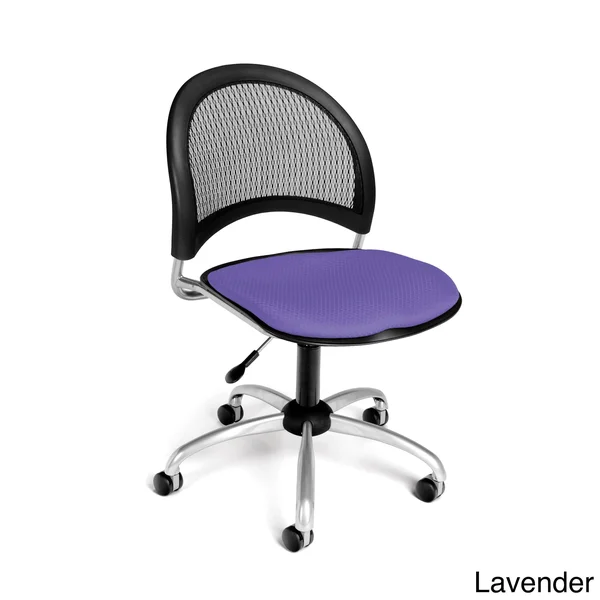 OFM Moon Swivel Chair, Black