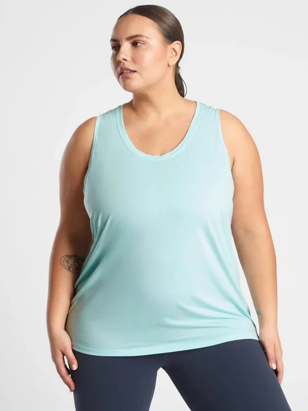Athleta Women's Drishti Tank Gentle Blue Plus Size 1x
