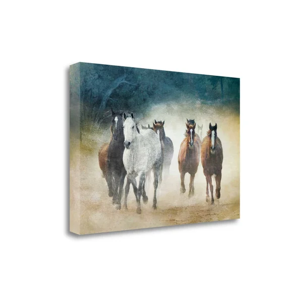 Tangletown Fine Art Dust Devils by Wendy Caro - Giclee Print on Gallery Wrap Canvas, 34x22x23x22