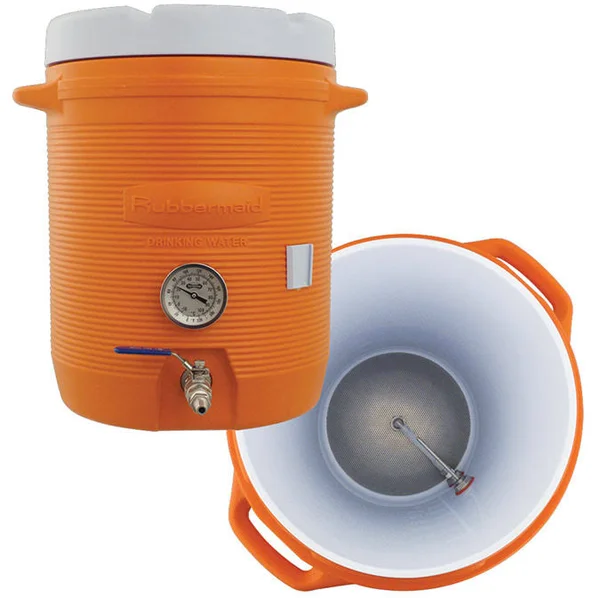 Homebrewers Outpost 10 Gallon Cooler Mash Tun W Thermometer AG335