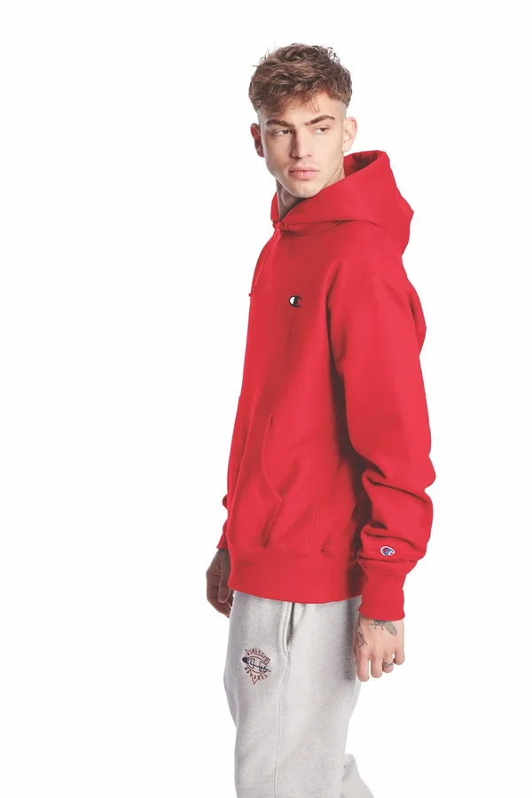 Champion Life Men's REVERSE Weave Pullover Hoodie Blue Jay 3XL