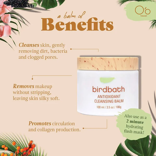 O&o Hawaii Birdbath Antioxidant Cleansing Balm